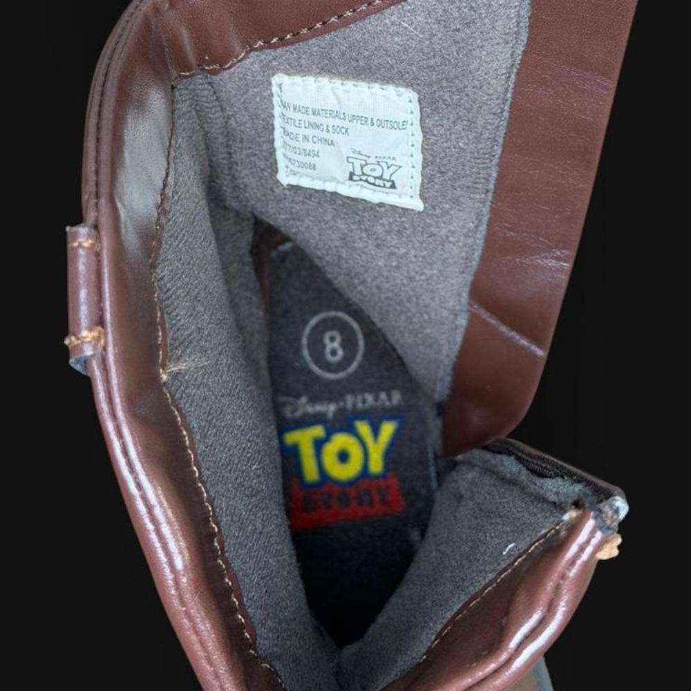 Disney Pixar Toy Story Woody & Bullseye Cowboy Boots Toddler Size 8 - Picture 4 of 6